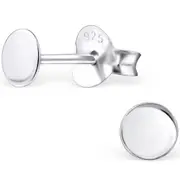 Children's Round Sterling Silver Studs
