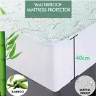 Bamboo Mattress Bed Matress Protector Cover 100% Waterproof King Queen Double