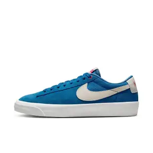 【NIKE 耐吉】休閒鞋 男鞋 運動鞋 SB ZOOM BLAZER LOW PRO GT 藍 DC7695-403