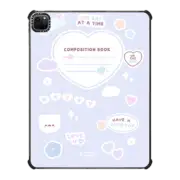 iPad Pro 12.9-inch (5th/6th gen) iPad Impact Case mochi composition book (blue) by sleepydaze