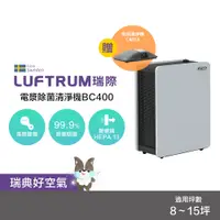 在飛比找蝦皮商城優惠-LUFTRUM瑞際【限定組合】電漿除菌空氣清淨機BC400/