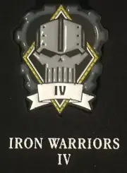 Iron Warriors Horus Heresy Legion Badge-Pin-OOP-Space Marine-Warhammer 30k-40k