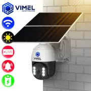WIFI Solar Security Camera Outdoor 24/7 Recording Alarm AI Human Detection