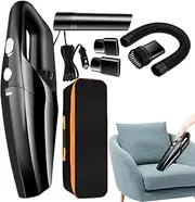 lyanny Cordless Handheld Vacuum | Electric Air Duster,Rechargeable Compact Auto Detailing Blower Tools for Cleaning Dust Dirt Debris Sand Kitchen Vehicle Computer Desktop