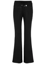 Courrèges Logo Flared Jersey Sweatpants - Black - M (UK12 / M) M (UK12 / M)