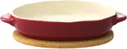 KINTO 34324 Warm Oval Au Gratin Red Oven Microwave Dishwasher Safe
