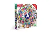 eeBoo: Piece and Love Votes for Women 500 Piece Round Circle Jigsaw Puzzle, Puzzle for Adults and Families, Glossy, Sturdy Pieces and Minimal Puzzle Dust