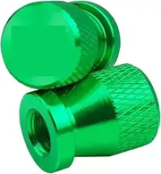 ruixingdianzishangwu Motorcycle Aluminum Alloy Tire Wheel Decorate Parts Valve Stem Caps Cover Compatible with Four 600 Special Accessories 2PCS(Green)
