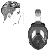 Full Face Snorkel Mask Set Anti-fog Anti-leak Dry Breathing System Safe Diving Goggles