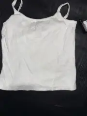 Art Class™ Girls' Basic White Tank Top Size Small 6/6X