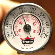 Percision mod. 50-120 dial thermometer in F/C. NOS.