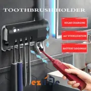 Automatic Toothpaste Dispenser Squeezers Toothbrush Holder With UV Steriliser Au