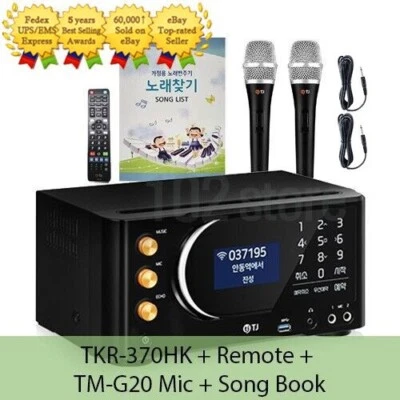 TJ Taijin Media TKR-370HK Karaoke Machine System+TM-G20 MIC 2P+Remote+Song Book