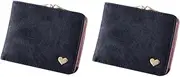 [SHERCHPRY] 2pcs Ladies Fashion Short Coin Purse Slot Compact Credit Card Holder for Women