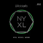 D'Addario NYXL Nickel Wound Electric Guitar Single String, .052