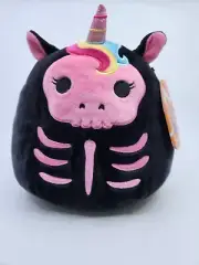 Sketlana The Skeleton Unicorn 8" Halloween 2022 Squishmallow Kellytoy Plush New