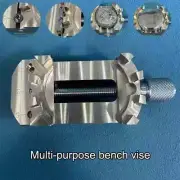 Brass Bench Vise Clamps Crowns Straps Watch Movements Backs Watchmaker Tools