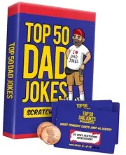 Premium Scratch Off Cards Funny Husband Papa Grandpa Gift Idea Top 50 Dad Jokes