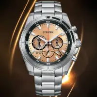 在飛比找momo購物網優惠-【CITIZEN 星辰】Chronograph系列 時尚三眼