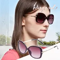 在飛比找momo購物網優惠-【MEGASOL】寶麗萊UV400偏光太陽眼鏡(奢華鑲鑽花圈