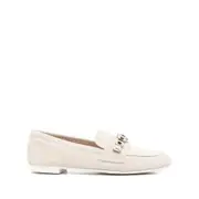 [Casadei] Casadei Crystal-embellished Loafers 38 IT NEUTRALS