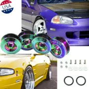 JDM Neo Chrome Quick Release Fasteners Set Car Bumpers Trunk Fender Hatch Lids (for: Ford)