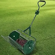 24 Inch Compost Spreader,Peat Moss Spreader,Upgrade T Shaped Handle Garden Tools Lawn Garden Spreaders,for Compost, peat Moss, Topsoil, Seeding, Multi-Purpose Manure