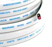 GS Power 18 GA (American Wire Gauge) AWG Tinned OFC Pure Copper Duplex Red Bl...