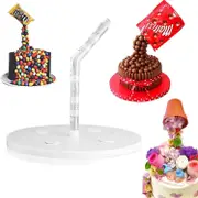 West&month Cake Pouring Kit Anti Gravity Cake Stand Reusable DIY Decorative Cake Kit Baking Tools Create Unique