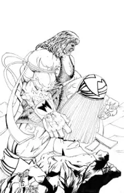 ULTIMATE WARRIOR SUMMERSLAM 1992 ORIGINAL ART