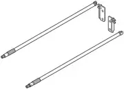 Blum ZRE.471S.ID METABOX 20"L BOXSIDE INSERTA Gallery Set - White