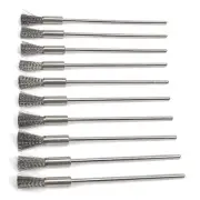 10 Pieces Extended Stainless Steel Wire Steel Cleaning End Brushes Pen Wire B...