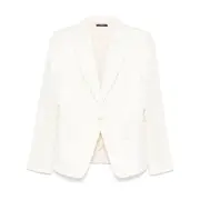 [Tom Ford] Tom Ford Pinstriped Blazer 42 IT NEUTRALS