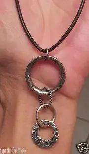 SILPADA BROWN LEATHER NECKLACE W/ STERLING SILVER LINKS LOBSTER CLASP N1821