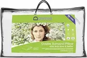 Downia Double Down Surround White Duck Down & Feather Pillow, White, Medium