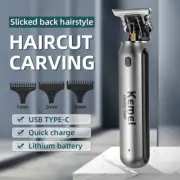 Kemei 10W Hair Clippers Men Beard Trimmer Zero Gapped T-Blade Hair Cutting Machi