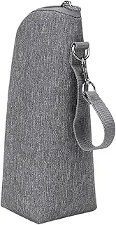 MERRYHAPY Portable Bottle Storage Bag Insulated Handheld Nursing Bottle Container for Travel Grey Portable Milk Bottle Bag for On The Go Parents