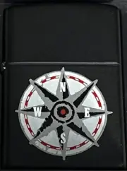 ZIPPO 1998 MARLBORO COMPASS BLACK MATTE LIGHTER SEALED IN BOX P260