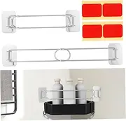 Bathroom Storage Rack Rv Shower Corner Storage Bar Rv Shelf Adjustable Fixing Rod Rv Bathroom Accessories