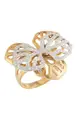 LITZ 18K White Gold & Rose Gold Diamond Ring DR0086