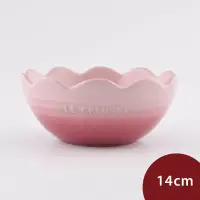 在飛比找博客來優惠-Le Creuset 蕾絲花形碗 14cm 櫻花粉