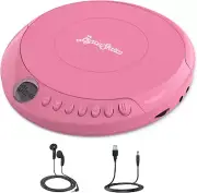 ByronStatics Portable Disc CD player Personal Walkman Music CD Players Anti-S...