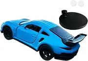 JWQFBC Car Model, Car Accessories 1:64, Home Office Desktop Vehicle, Turn and Follow, Car Dashboard Decoration, Blue