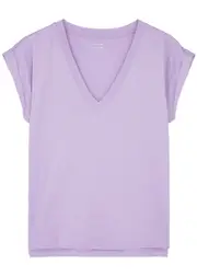 Frame Easy Cotton T-shirt - Lilac - S (UK8-10 / S) S (UK8-10 / S)