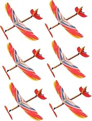 Hohopeti 6Pcs DIY Band Powered Airplane for Educational Glider Planes Safe Model Planes Year Boys Handmade Flying