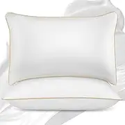 King Size Pillows Set of 2 - Down Alternative Bedding, Cooling Hotel Quality 20 x 36, Bed Sleeping Pillow for Back, Stomach or Side Sleepers