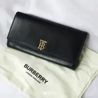 在飛比找蝦皮商城精選優惠-[現貨] BURBERRY 女用 皮夾 TB 掀蓋牛皮長夾 