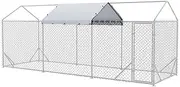 LUXI Waterproof, UV Cover Dog Run Cover, Dog Kennel Cover, Heavy Duty 420D Oxford Fabric, Keeping Your Dogs Stay Dry and Comfortable, Shield Your Flock from Wind, Rain, Snow, and Harmful UV Rays