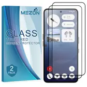 [2 Pack] Full Coverage Nothing Phone (3a) Tempered Glass Crystal Clear Premium 9H HD Screen Protector by MEZON (Nothing 3a, 9H Full) – FREE EXPRESS