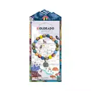 NEW JILZARAH Handmade Clay Beads DESTINATION COLORADO Multi color 8mm Bracelet